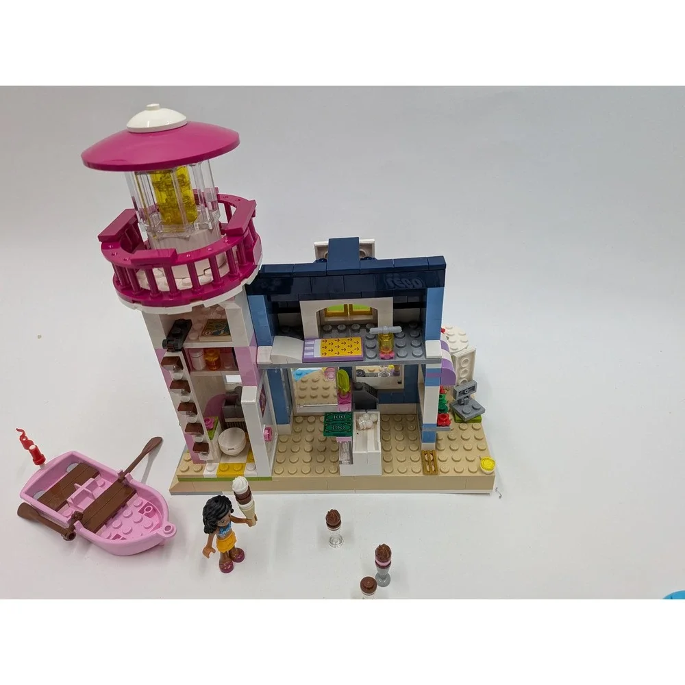 LEGO Friends Heartlake Lighthouse 41094 Ice Cream Shop Set w/Printed Manuals